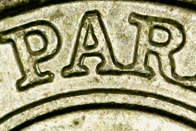 1950-Paraguay-1-Centisimo-DDO-/-DDR-Nice-Doubling.